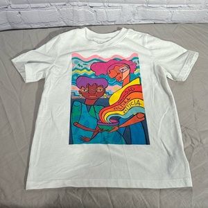 OLD NAVY Toddler tee; Community, Culture, Justice white 5t